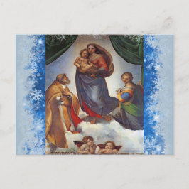 Cartão Postal De Festividades Cartaz de Natal da Madonna