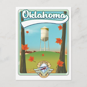 Cartão Postal De Festividades Cartaz de viagem Oklahoma