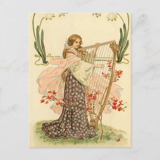 Cartão Postal De Festividades Cartaz do Dia de São Patrício, uma safra (Frente)