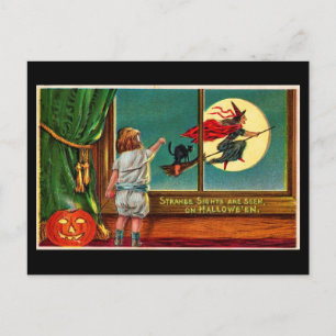 Cartão Postal De Festividades Cartaz-Feriado Art-Vintage Halloween 18