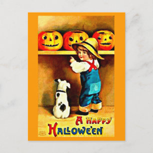 Cartão Postal De Festividades Cartaz-Feriado Art-Vintage Halloween 21