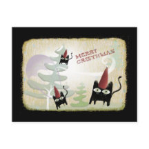 Cartaz-postal de dezembro frio