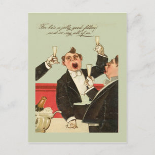 Cartão Postal De Festividades Cartaz Vintage de réplica, bom companheiro