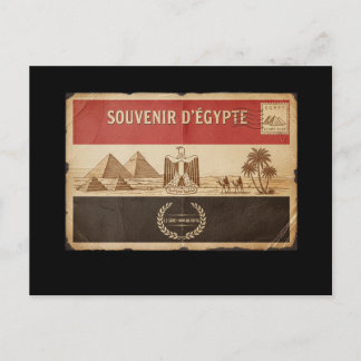 Cartão Postal De Festividades carte postal D'Egypte