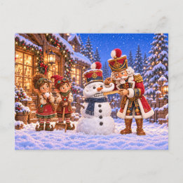 Cartão Postal De Festividades Carte postale Noël – Le double du casse-noisette