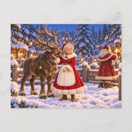 Cartão Postal De Festividades Carte postale Noël – Toujours amoureux