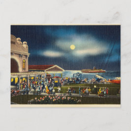 Cartão Postal De Festividades Cartões-postais de cena noturna vista para o ocean