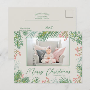 Cartão Postal De Festividades Cartões-postais de Natal da Berries