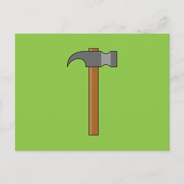 Cartão Postal De Festividades Cartoon Claw Hammer (Frente)