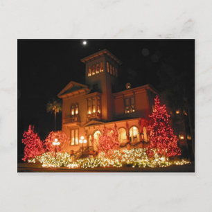 Cartão Postal De Festividades Casa das Luzes de Natal