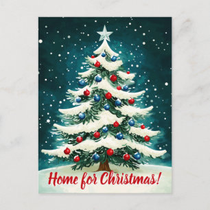 Cartão Postal De Festividades Casa de Natal