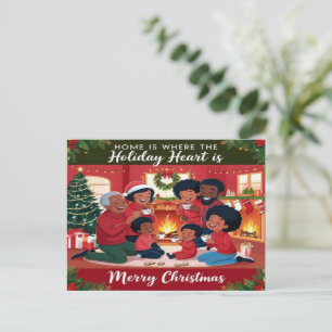 Cartão Postal De Festividades Casa é onde o coração está postal