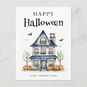 Cartão Postal De Festividades Casa Festiva Personalizada de Halloween Real Estat
