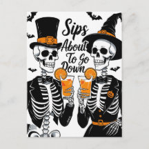 Casal de Esqueletos Halloween