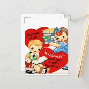 Cartão Postal De Festividades casal de Namorados de vintage retro