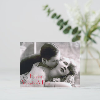 Cartão Postal De Festividades Casal Romântico - Dia de os namorados de Retro Amo