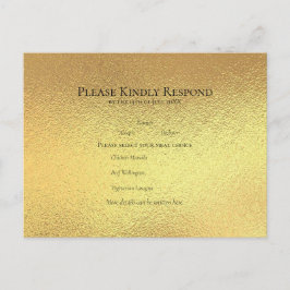 Cartão Postal De Festividades Casamento Gótico Dourado Elegante Negra