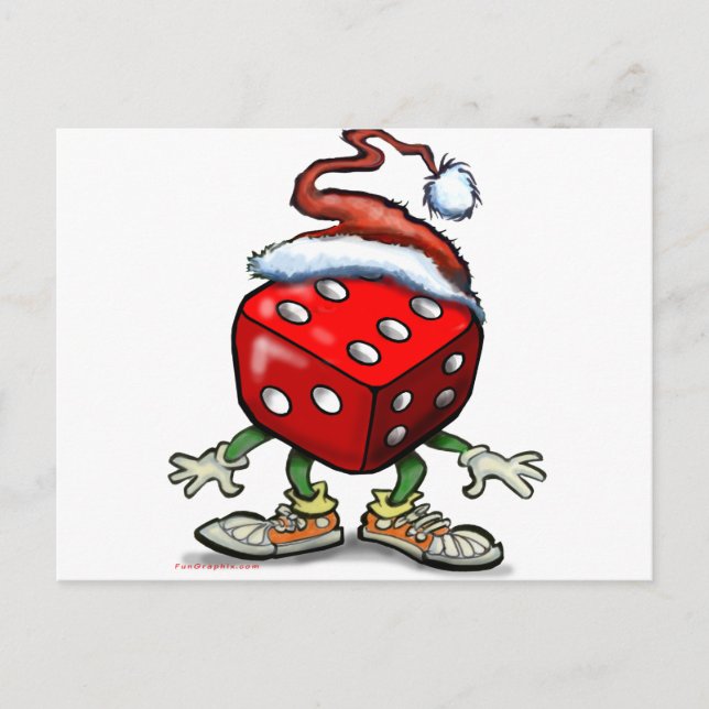 Cartão Postal De Festividades Casino Christmas (Frente)