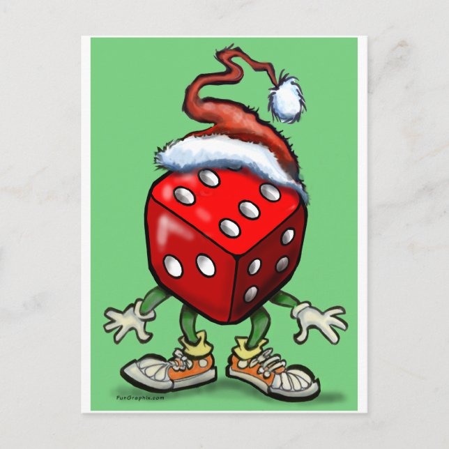 Cartão Postal De Festividades Casino Christmas (Frente)