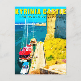 Cartão Postal De Festividades castelo da kyrenia - Norte de chipre