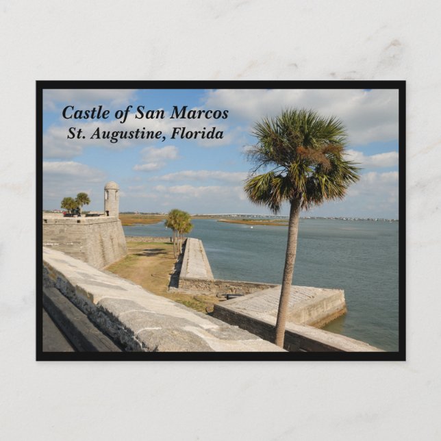 Cartão Postal De Festividades Castelo histórico de San Marcos (Frente)