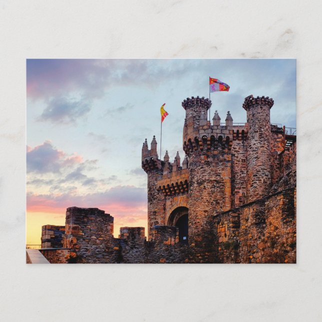 Cartão Postal De Festividades Castelo Templar (Frente)