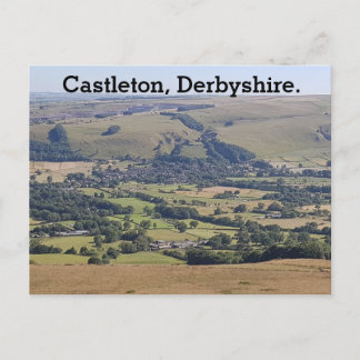 Cartão Postal De Festividades Castleton, Derbyshire.