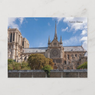 Cartão Postal De Festividades Catedral de Notre-Dame