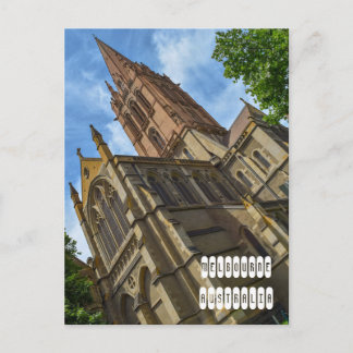 Cartão Postal De Festividades Catedral de St Paul em Melbourne
