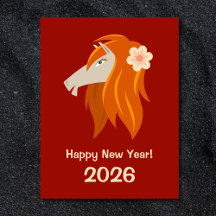 Cavalo de Fogo 2026 Zodiac, Ano Novo Chinês