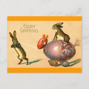 Cartão Postal De Festividades Cavalo de Ovo de Páscoa