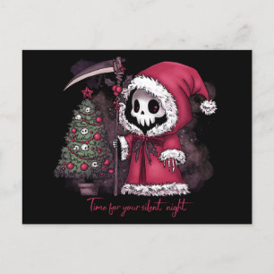 Cartão Postal De Festividades Ceifador de Natal