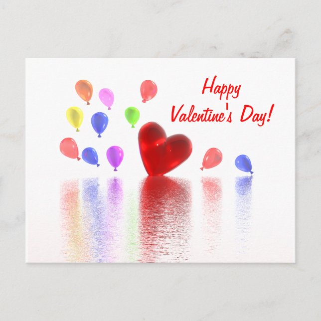 Cartão Postal De Festividades Celebração do dia de os namorados (Frente)