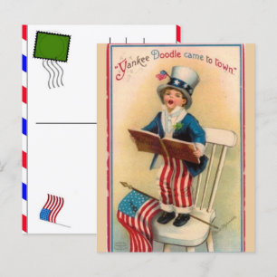 Cartão Postal De Festividades Celebração dos 250 Anos dos EUA: América 1776–2026