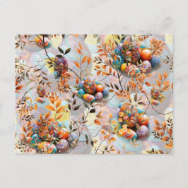 Cartão Postal De Festividades Celebrações do Domingo de Páscoa