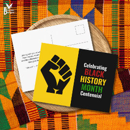 Cartão Postal De Festividades Celebrating Black History Month Centennial