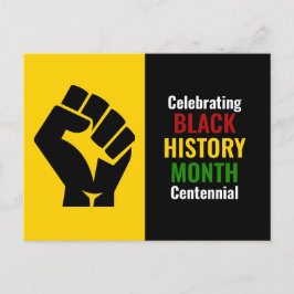 Cartão Postal De Festividades Celebrating Black History Month Centennial