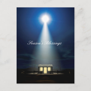 Cartão Postal De Festividades Cena da Natal