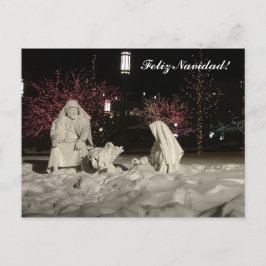 Cartão Postal De Festividades Cena de Natividade