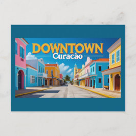 Cartão Postal De Festividades Centro de Curaçao