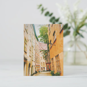 Cartão Postal De Festividades Centro histórico antigo, Gamla Stan, Estocolmo, Su