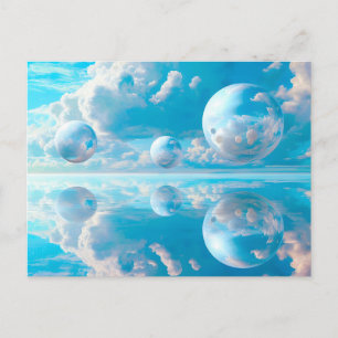 Cartão Postal De Festividades Céu Sonhador Paisagem Surrealista da Natureza