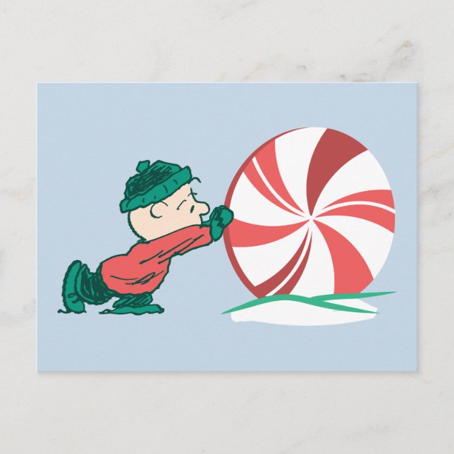 Cartão Postal De Festividades Charlie Brown | Entrando na Temporada de Férias (Frente)