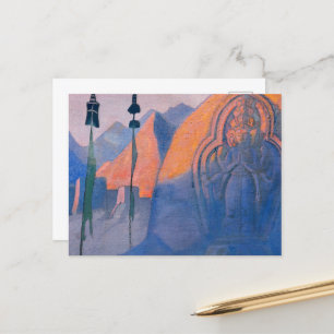 Cartão Postal De Festividades Chenrezi por Nicholas Roerich