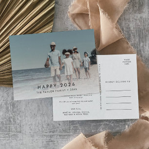 Cartão Postal De Festividades Chic Happy 2023 Novo Ano Em Revisão Foto