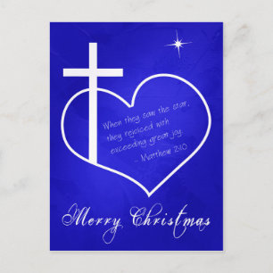 Cartão Postal De Festividades Christian Merry Christmas - personalizável