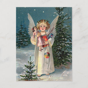 Cartão Postal De Festividades "Christmas Angel"