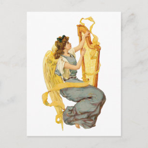 Cartão Postal De Festividades Christmas Angel of Ireland