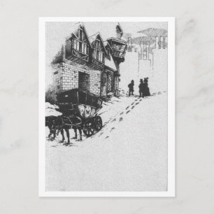 Cartão Postal De Festividades Christmas Bride