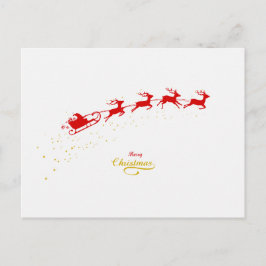 Cartão Postal De Festividades Christmas Deers